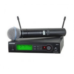SHURE SLX24BETA58/SM58專業舞台演出UHF無線麥克風一拖一話筒